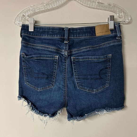 American Eagle Hi-Rose Shortie Jean Shorts - Picture 2 of 4